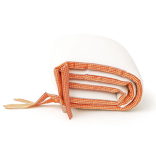 Organic Cotton Cot Bumper - White