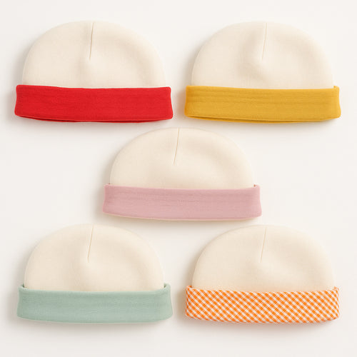 Newborn Hat in Organic Cotton - Vichy