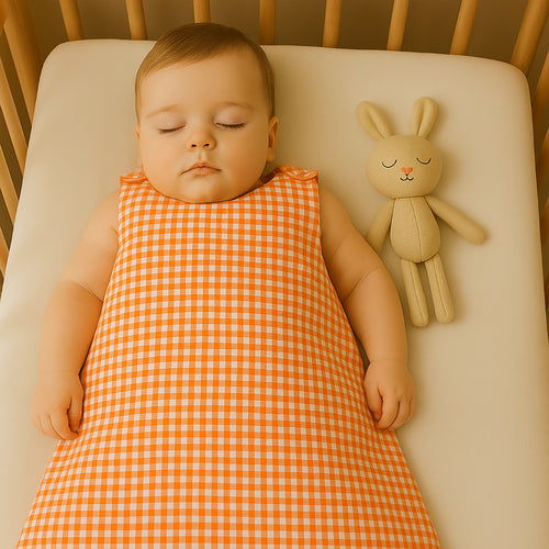 Organic Cotton Summer Sleeping Bag - Vichy