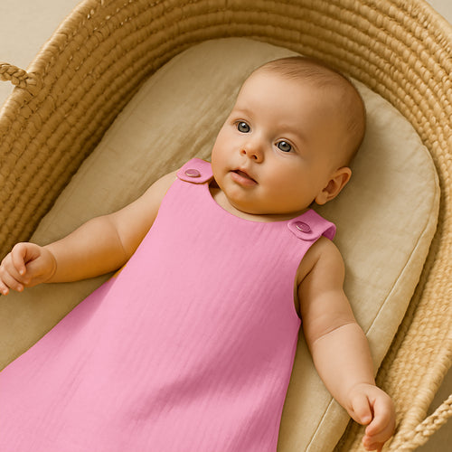 Organic Cotton Summer Sleeping Bag - Pink