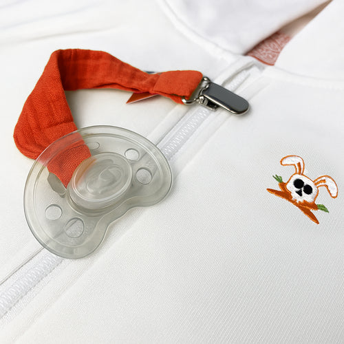 Organic Cotton Pacifier Clip - Strawberry