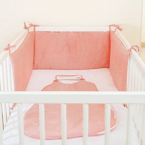 Organic Cotton Cot Bumper - White