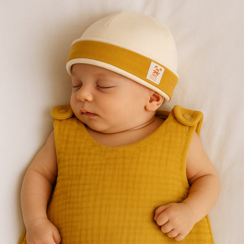 Newborn Hat in Organic Cotton - Honey